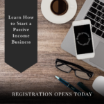 Black White Tan Modern Passive Income Course Instagram Post